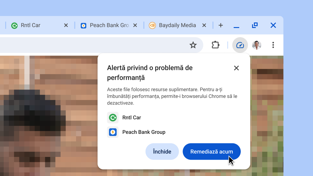 Îmbunătățește performanța browserului cu un singur clic